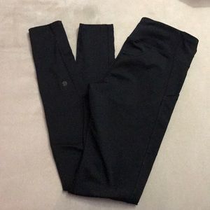 Black long leggings size medium